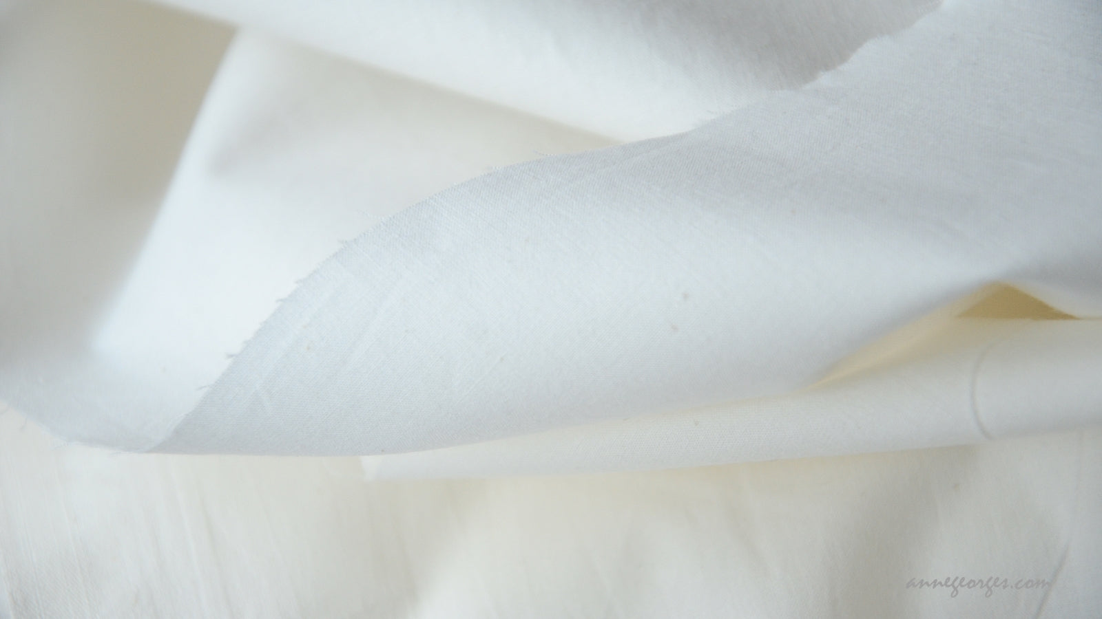 Organic Cotton PERCALE Fabric, Extra Wide, Handwoven - Prepared