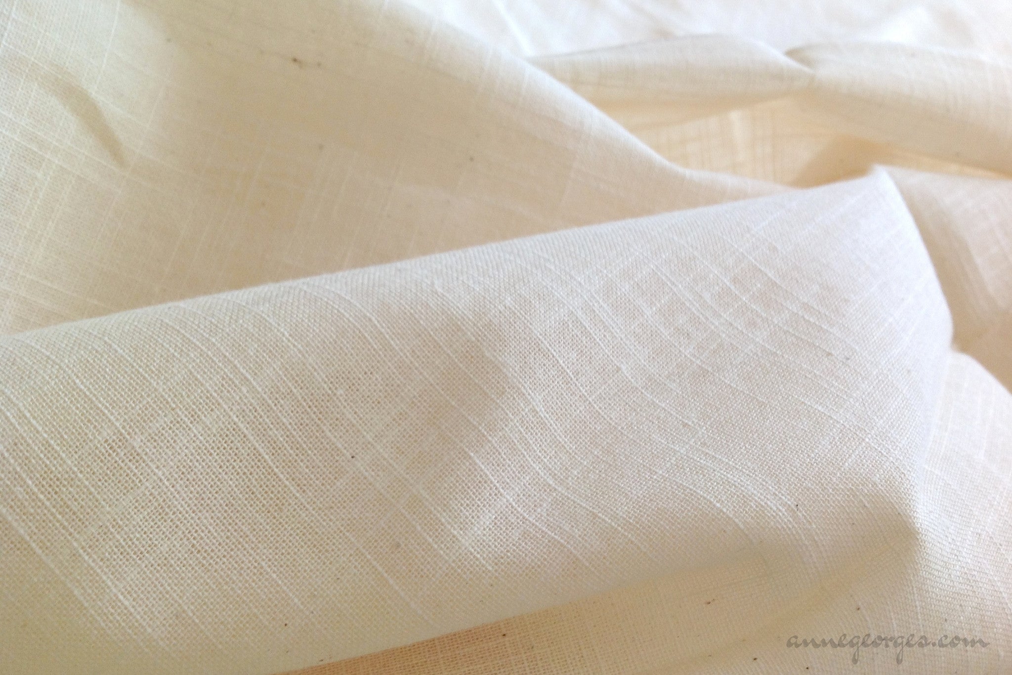 100% Cotton Muslin | Unbleached Natural Color | 63 Wide | Natural Color 