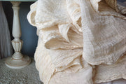 Handwoven Organic Cotton Fabric ( Crepe 60s, Unbleached Dyeable )