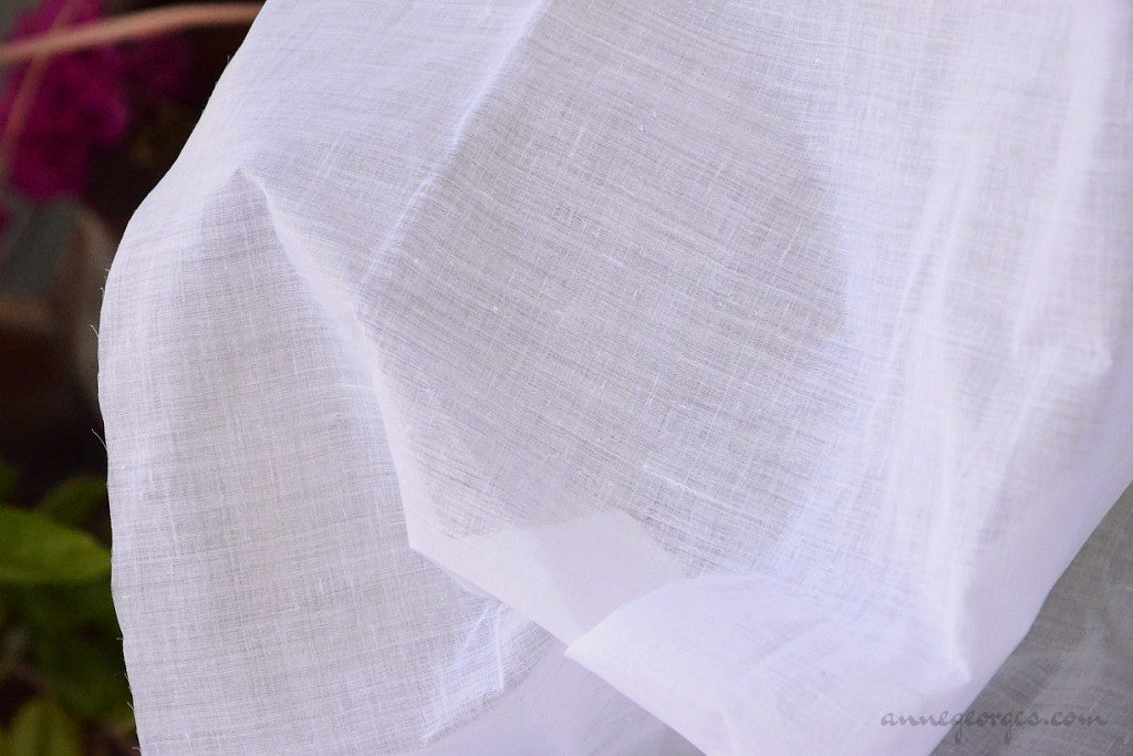 Dhaka Muslin Organic Cotton Handwoven ( Prepared for Dye Dyeable ) –  AnneGeorges