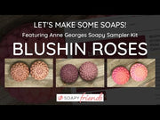 Blushin Roses The Reds & Pinks is a set of natural colorants that make Reds & Pinks in soaping. Freshest Natural Colorants. Always.