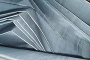 Organic Handwoven Peace Silk Fabric - FQ, Yardage & Bolts - ICE SODA ( Fog Blue )