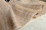 Handwoven Ahimsa Peace Silk Fabric - PEACE SILKS ( Wild Chevron, Unbleached )