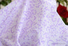 Block Printed Organic Cotton Fabric - SWEET SUMMER ( Floral Freize, Lavender )
