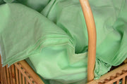 Organic Cotton Fabric. Super Soft & Light - ANGEL'S BREATH ( Bay Green)
