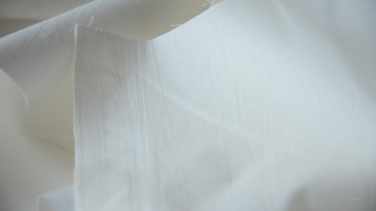 Organic Cotton PERCALE Fabric, Extra Wide, Handwoven - Prepared