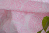 Block Printed Organic Cotton Fabric - SWEET SUMMER ( Big Leaves, Candy )