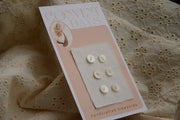 Handmade Mother of Pearl Buttons - CONVENT DAYS ( Card B2 )