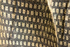 Silk Boucle Tweed Fabric by the Yard. Designer Collection - Chequer - Black and Beige - 54'' / 136cm W