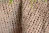 Silk Cotton Boucle Tweed Fabric by the Yard. Designer Collection - Garnet - Sand, Olive and Brown - 53'' / 134.5cm W