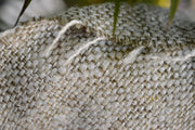 Silk Boucle Tweed Fabric by the Yard. Designer Collection - Winter - Hay and Offwhite- 57'' / 144cm W