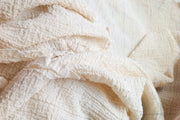 Handwoven Organic Cotton Fabric ( Crepe 20s, Unbleached Dyeable )
