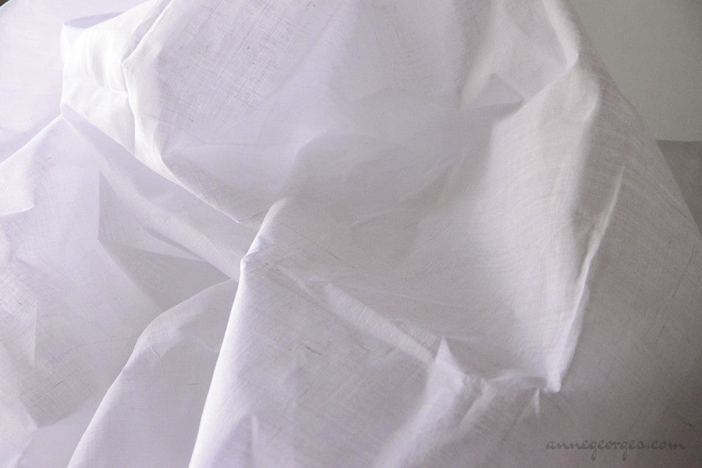 Dhaka Muslin Organic Cotton Handwoven ( Prepared for Dye Dyeable ) –  AnneGeorges