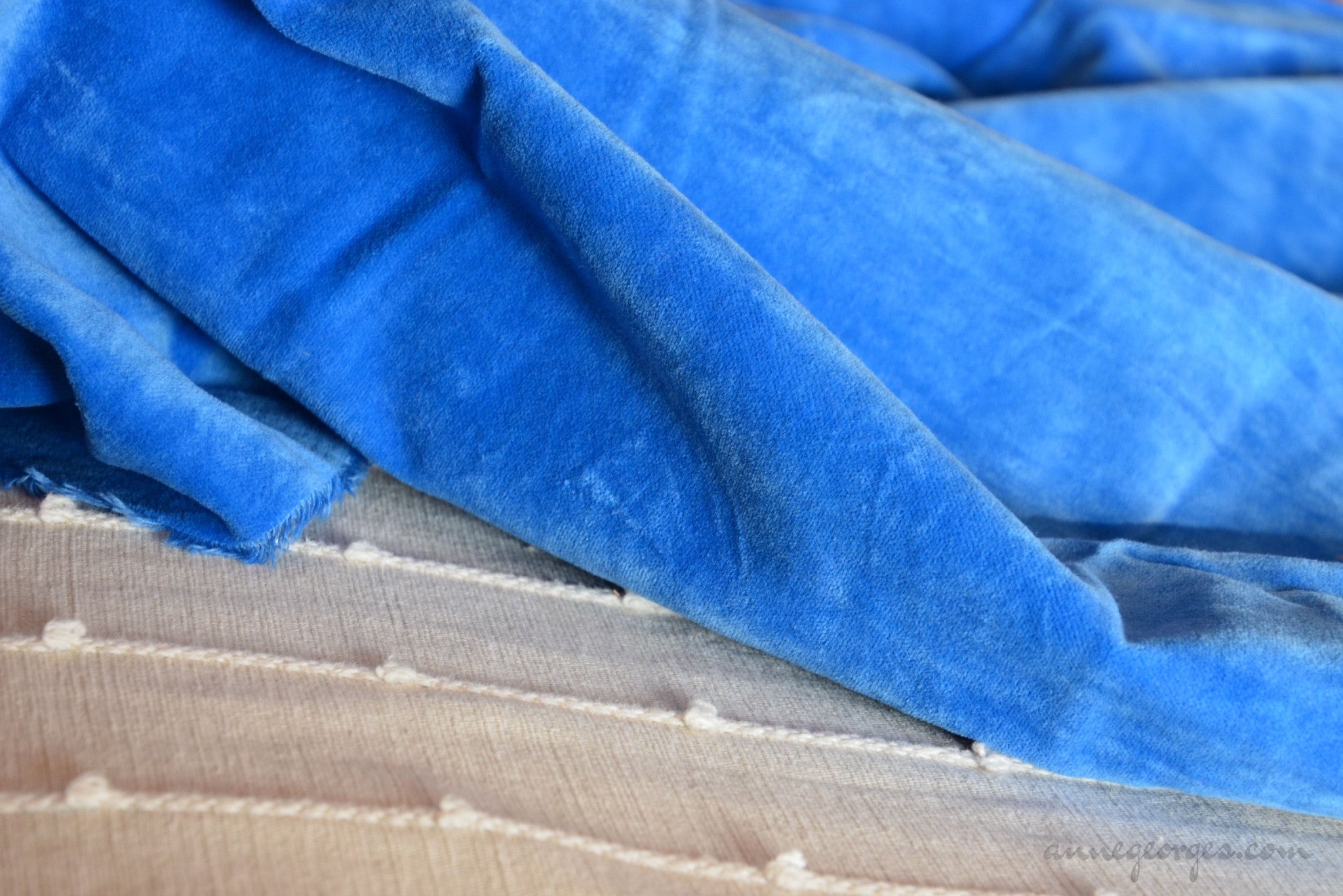Silk velvet fabric by the yard. Dyeable Fluidic Silk Fabric