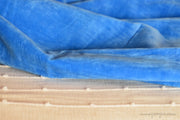 Organic Cotton Velvet Fabric - DOLCE VITA ( Marseilles Blue )