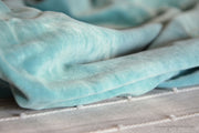 Organic Cotton Velvet Fabric - DOLCE VITA ( Old Mint )