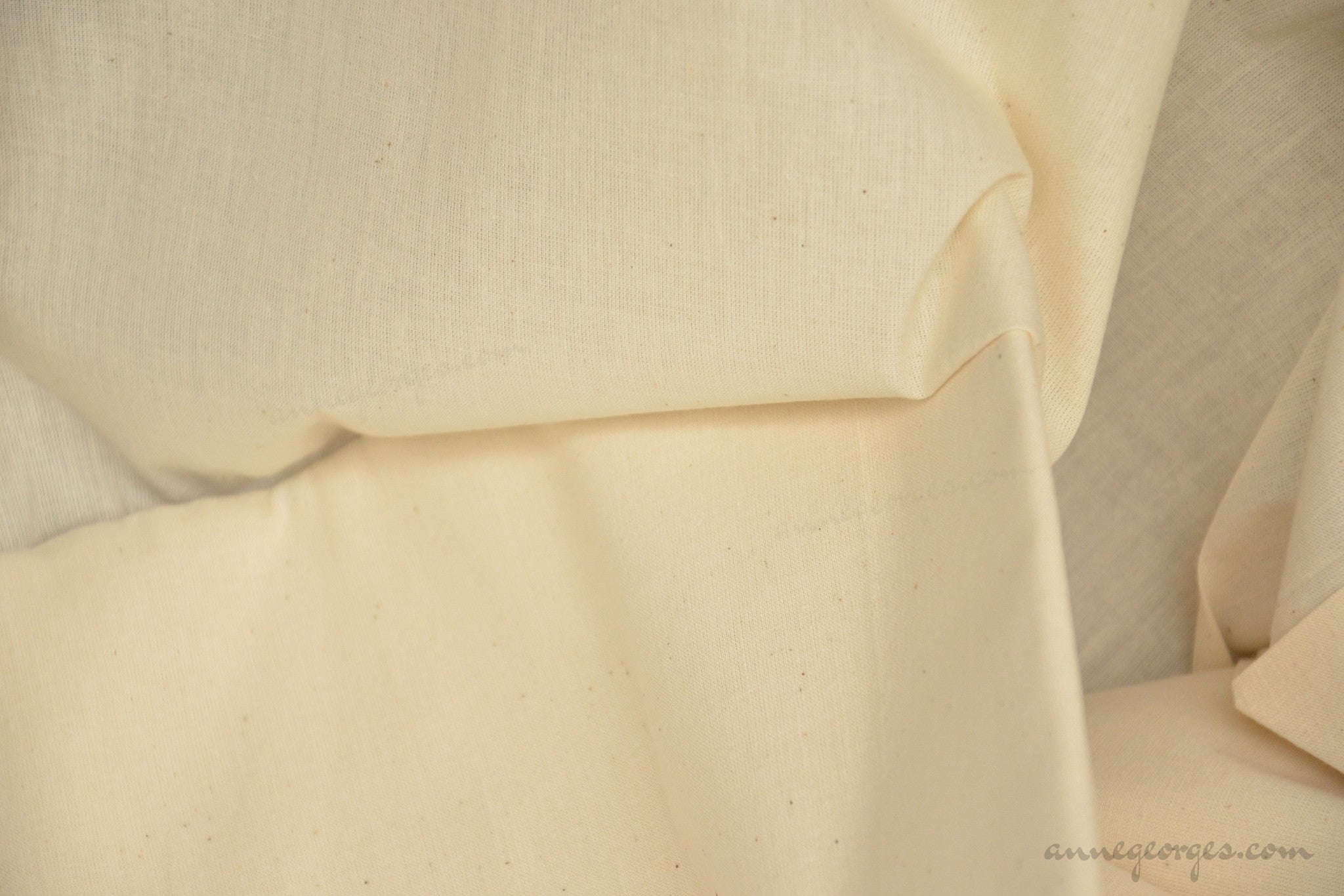 Organic Cotton PERCALE Fabric, Extra Wide, Handwoven - Prepared