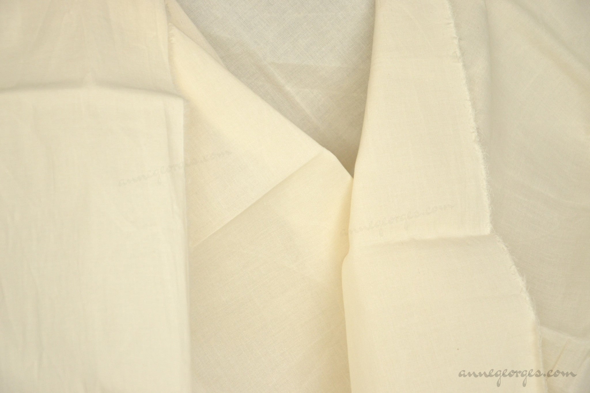 White Stretch Cotton Fabric (Dyeable)