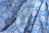 Block Printed Organic Cotton Fabric - SWEET SUMMER ( Zinnia All Over, Skies )