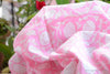 Block Printed Organic Cotton Fabric - SWEET SUMMER ( Zinnia All over, Candy )