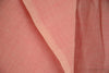 Light Cotton Fabric - Hand Spun Yarn, Hand Woven on Vintage Hand Looms. SUMMER BREEZE - Dusty Rose