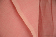 Light Cotton Fabric - Hand Spun Yarn, Hand Woven on Vintage Hand Looms. SUMMER BREEZE - Dusty Rose