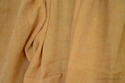 Light Cotton Fabric - Hand Spun Yarn, Hand Woven on Vintage Hand Looms. SUMMER BREEZE - Butterscotch