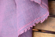 Light Cotton Fabric - Hand Spun Yarn, Hand Woven on Vintage Hand Looms. SUMMER BREEZE - Orchid