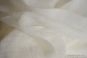 Handwoven Modal+Silk Gauze - NATURAL BLENDS ( Modal+Silk Gauze, Unbleached Dyeable )