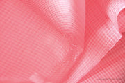 Organic Handwoven Peace Silk+Cotton Fabric - FQ, Yardage & Bolts - MINI PLAIDS ( Candy Jar, Berry )