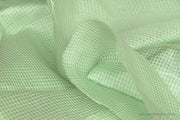 Organic Handwoven Peace Silk+Cotton Fabric - FQ, Yardage & Bolts - MINI PLAIDS ( Candy Jar, Kiwi )
