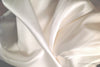 Pure Silk Stretch Satin Fabric (Silk Satin Lycra, Unbleached Dyeable )