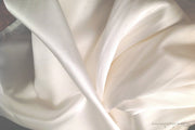 Pure Silk Stretch Satin Fabric (Silk Satin Lycra, Unbleached Dyeable )