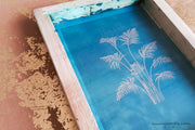 Pre-made Silk Screen for easy use. Screen Print, Fabric Print Tool. Print on fabric and paper. Leaves 01