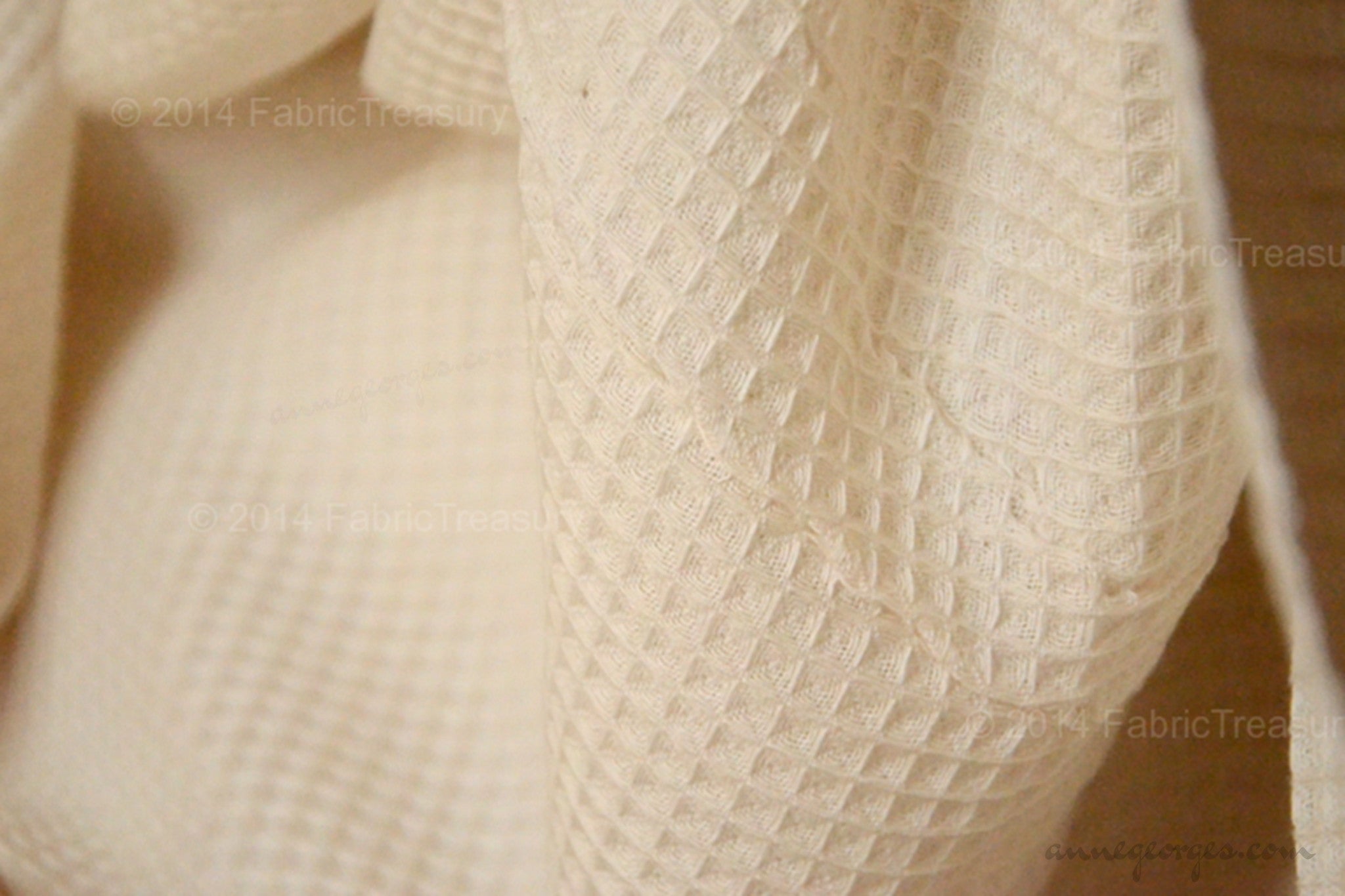 Waffle weave organic cotton